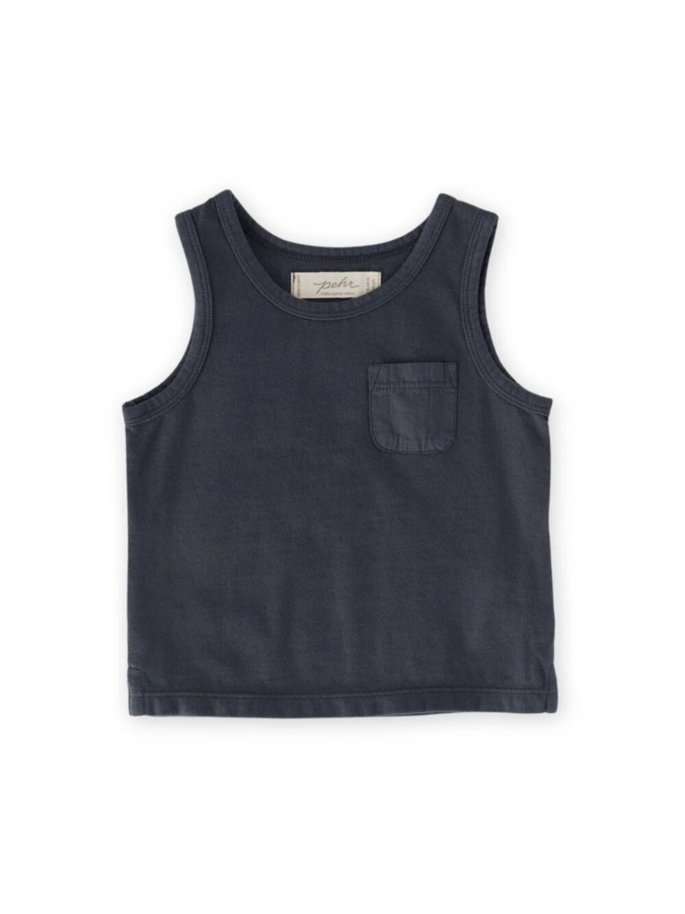 Pehr Baby Infant Garment Dye Tank Ink Blue 18 - 24 mos. New NWT